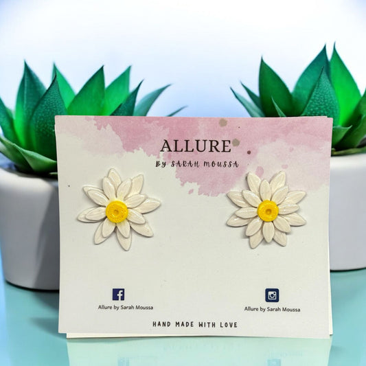 Sunflower in white